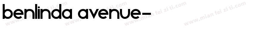 Benlinda Avenue字体转换